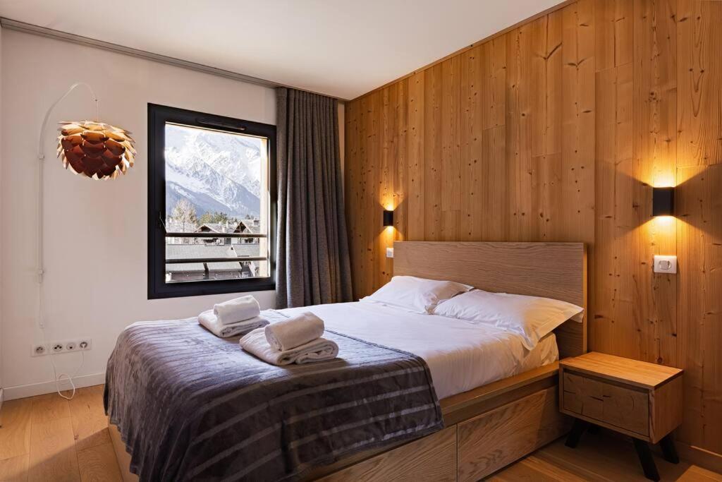 Modern 2Br 5* Pool Gym Spa Garage Mont-Blanc View 샤모니 외부 사진