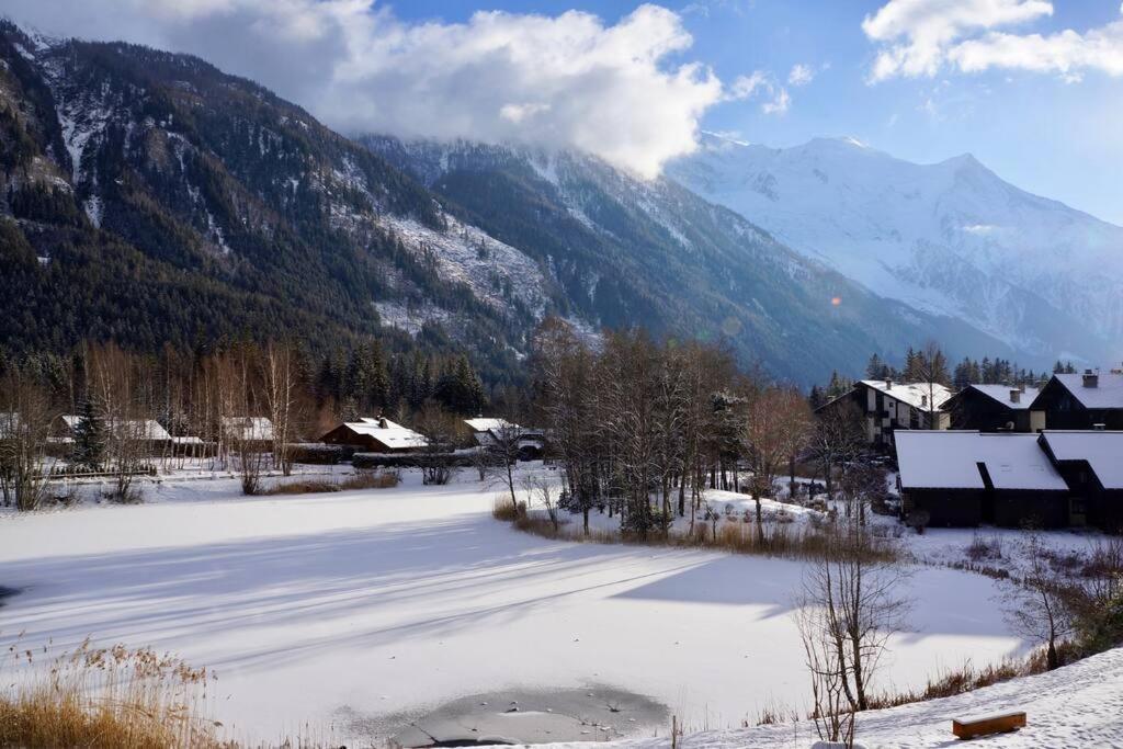 Modern 2Br 5* Pool Gym Spa Garage Mont-Blanc View 샤모니 외부 사진
