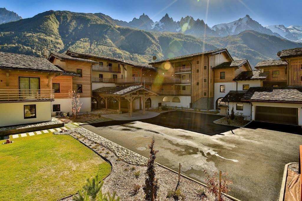 Modern 2Br 5* Pool Gym Spa Garage Mont-Blanc View 샤모니 외부 사진