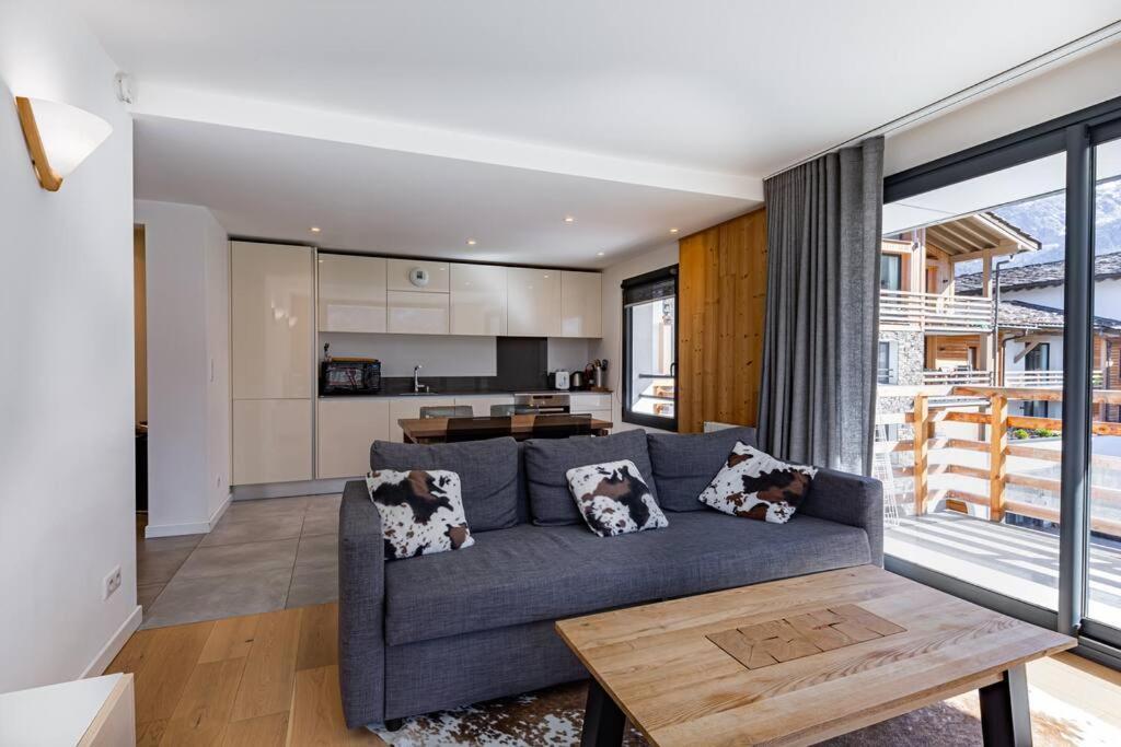 Modern 2Br 5* Pool Gym Spa Garage Mont-Blanc View 샤모니 외부 사진