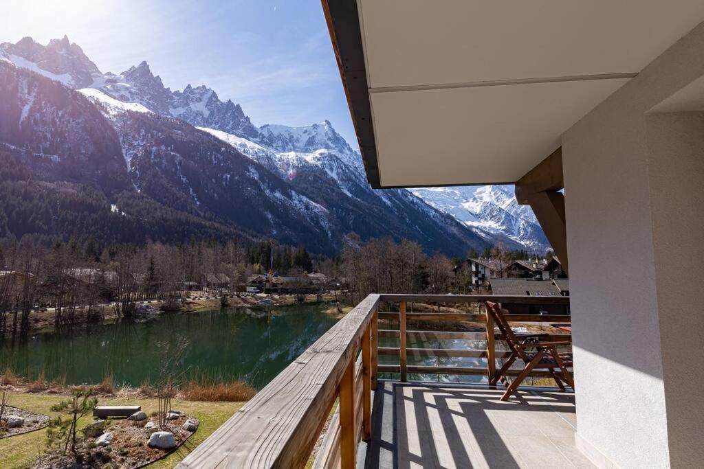 Modern 2Br 5* Pool Gym Spa Garage Mont-Blanc View 샤모니 외부 사진