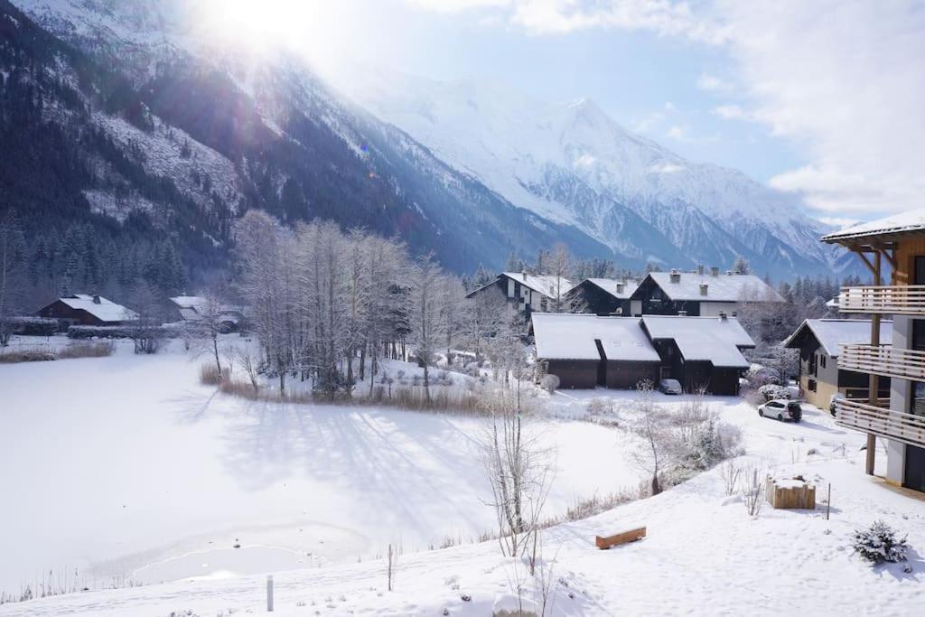 Modern 2Br 5* Pool Gym Spa Garage Mont-Blanc View 샤모니 외부 사진